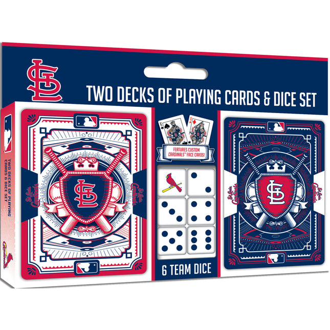 St. Louis Cardinals - 2-Pack Playing Cards & Dice Set