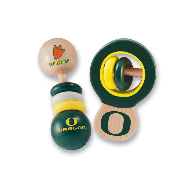 Oregon Ducks - Baby Rattles 2-Pack