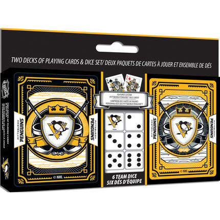 Pittsburgh Penguins - 2-Pack Playing Cards & Dice Set