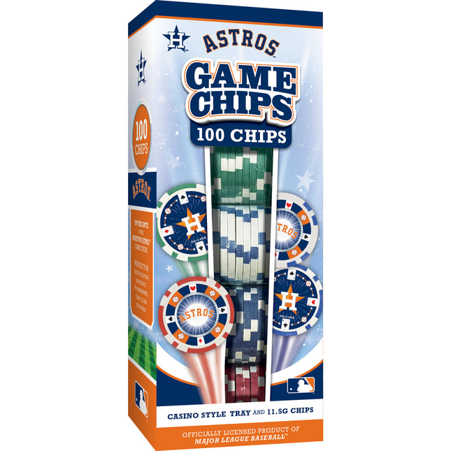 Houston Astros 100 Piece Poker Chips