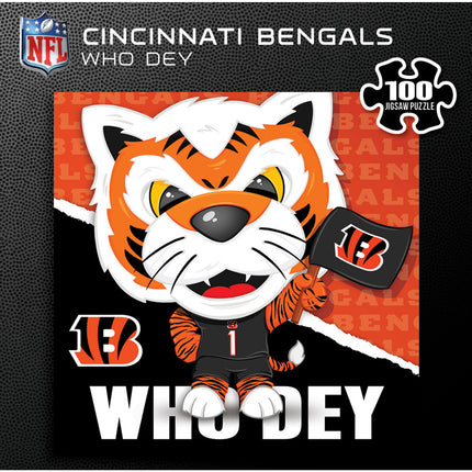 Who Dey - Cincinnati Bengals Mascot 100 Piece Jigsaw Puzzle