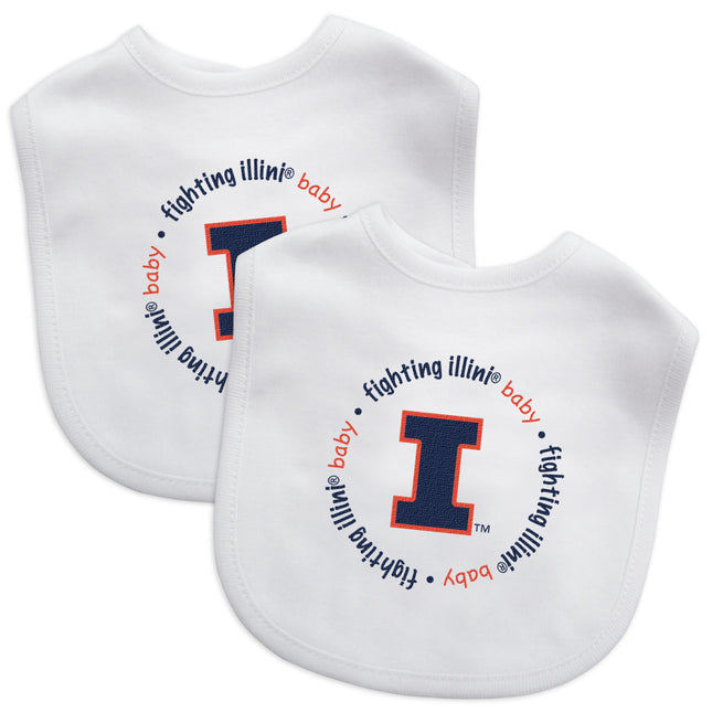 Illinois Fighting Illini - Baby Bibs 2-Pack