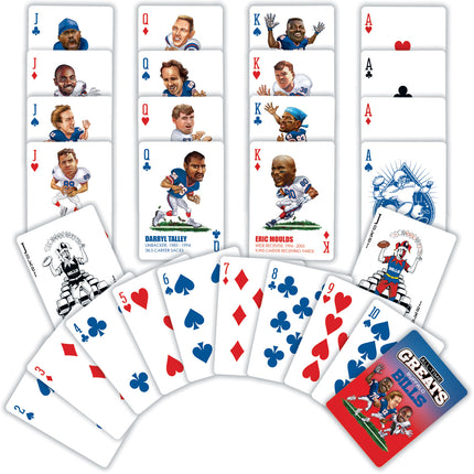 Buffalo Bills NFL All-Time Greats Playing Cards