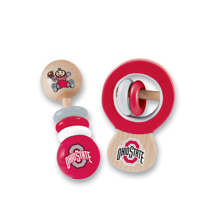 Ohio State Buckeyes - Baby Rattles 2-Pack