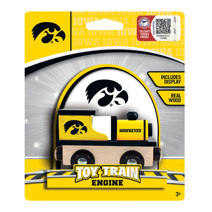 Iowa Hawkeyes NCAA Wood Train Engine