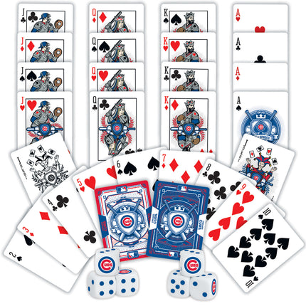 Chicago Cubs MLB 2-pack Playing Cards & Dice Set