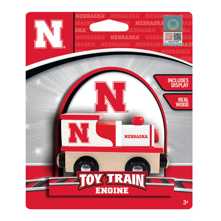 Nebraska Cornhuskers NCAA Wood Train Engine