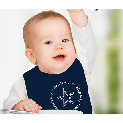 Dallas Cowboys - Baby Bibs 2-Pack - Navy & Gray