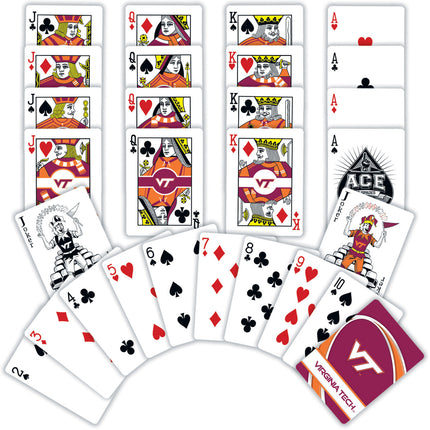 Virginia Tech Hokies NCAA Playing Cards