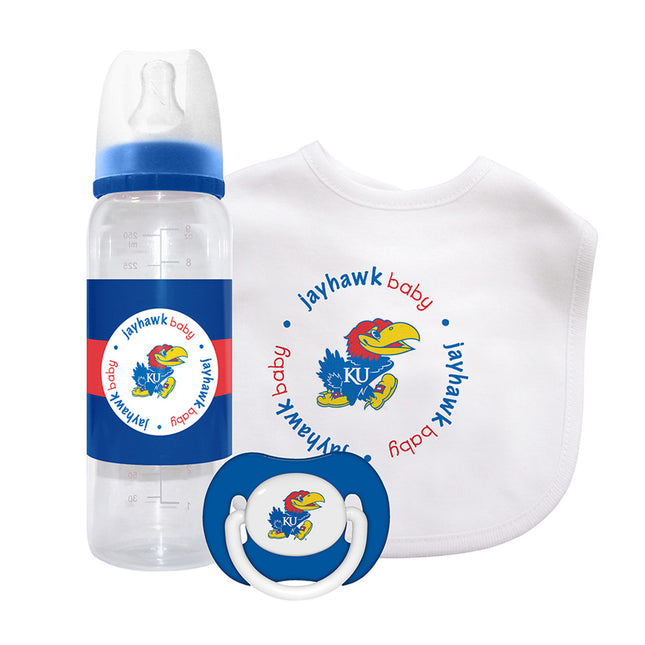 Kansas Jayhawks - 3-Piece Baby Gift Set