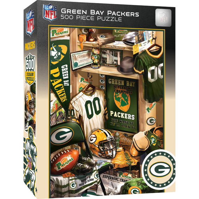 Green Bay Packers - Locker Room 500 Piece Jigsaw Puzzle