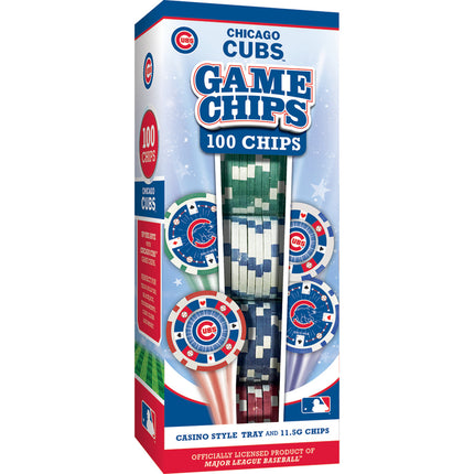 Chicago Cubs 100 Piece Poker Chips