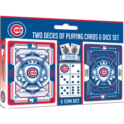 Chicago Cubs - 2-Pack Playing Cards & Dice Set