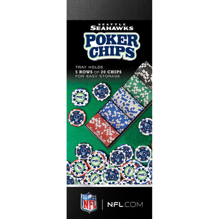 Seattle Seahawks 100 Piece Poker Chips