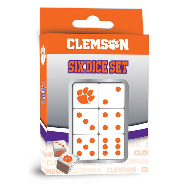 Clemson Tigers Dice Set - 16mm