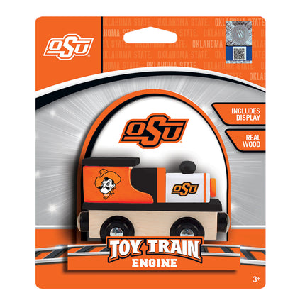 Oklahoma State Cowboys NCAA Wood Train Engine