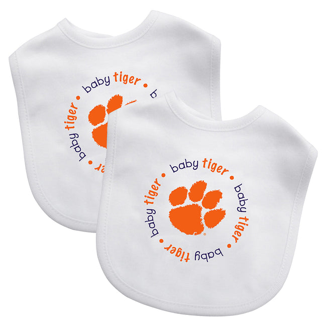 Clemson Tigers - Baby Bibs 2-Pack - White