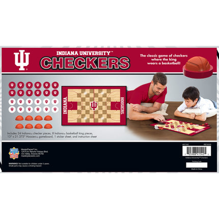 Indiana Hoosiers Checkers Board Game