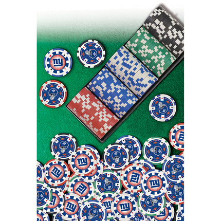 New York Giants 100 Piece Poker Chips