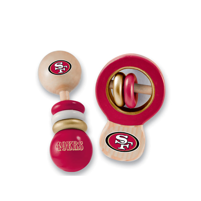 San Francisco 49ers - Baby Rattles 2-Pack