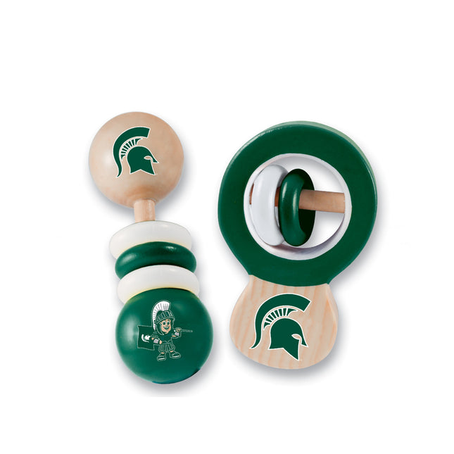 Michigan State Spartans - Baby Rattles 2-Pack