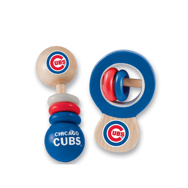 Chicago Cubs - Baby Rattles 2-Pack