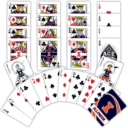 Illinois Fighting Illini NCAA Playing Cards