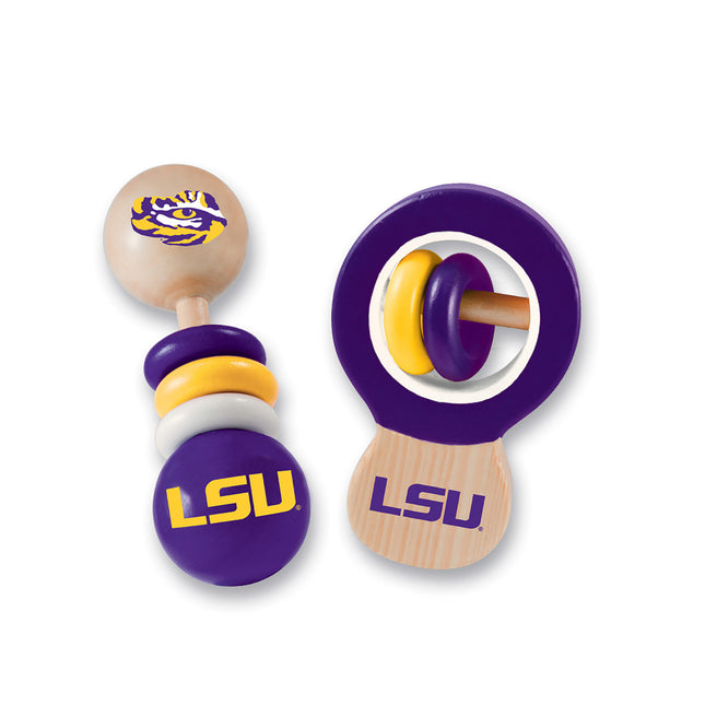 LSU Tigers - Baby Rattles 2-Pack