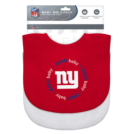 New York Giants NFL Baby Bibs 2-Pack