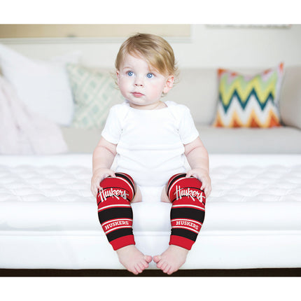 Nebraska Cornhuskers Baby Leg Warmers