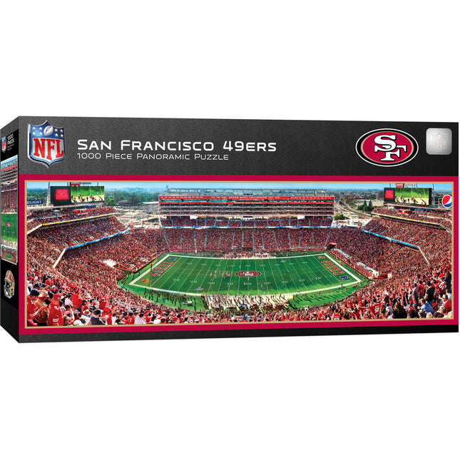 San Francisco 49ers - 1000 Piece Panoramic Jigsaw Puzzle - Center View