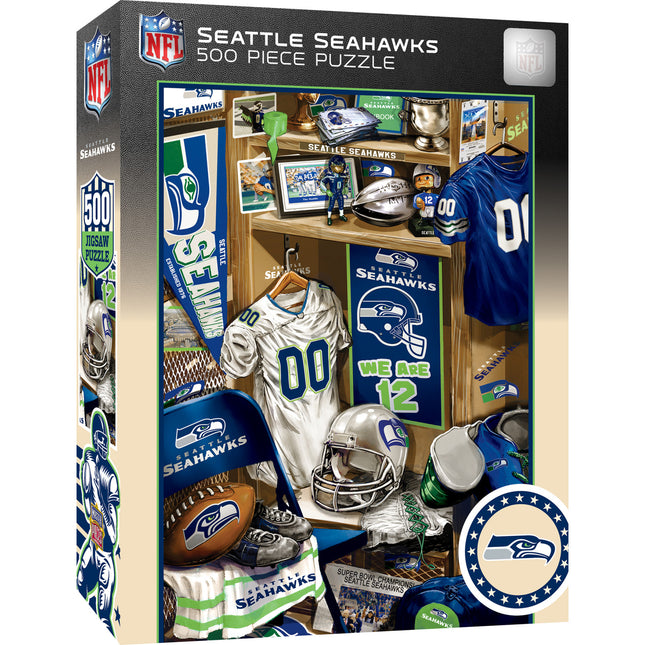 Seattle Seahawks - Locker Room 500 Piece Jigsaw Puzzle