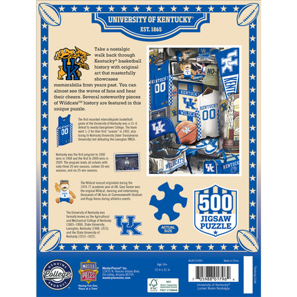 Kentucky Wildcats - Locker Room 500 Piece Jigsaw Puzzle