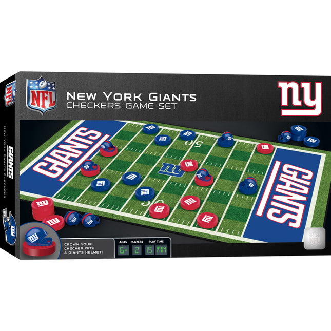 New York Giants Checkers Board Game