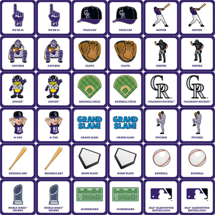 Colorado Rockies MLB Matching Game