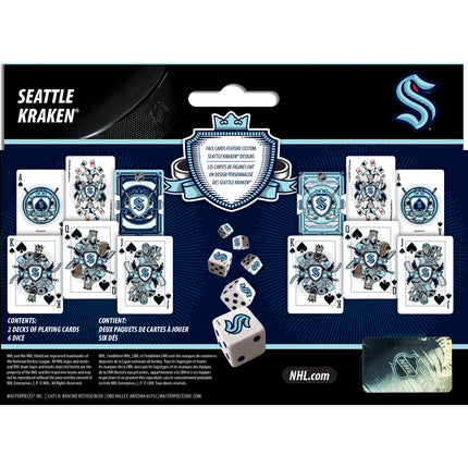 Seattle Kraken - 2-Pack Playing Cards & Dice Set