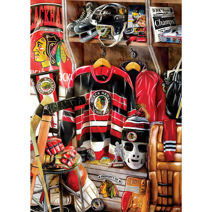 Chicago Blackhawks NHL Locker Room 500pc Puzzle