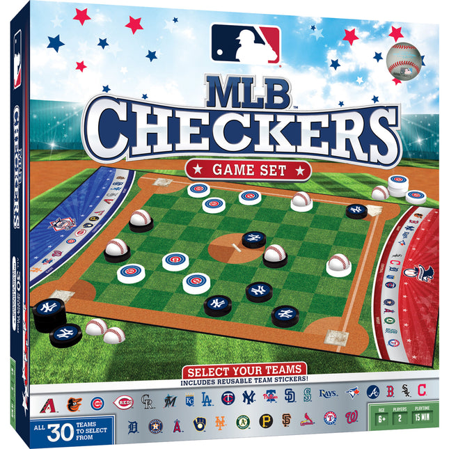 MLB - League Checkers Board Game