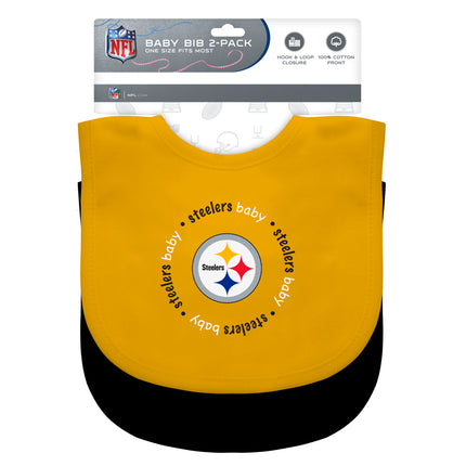 Pittsburgh Steelers NFL Baby Bibs 2-Pack