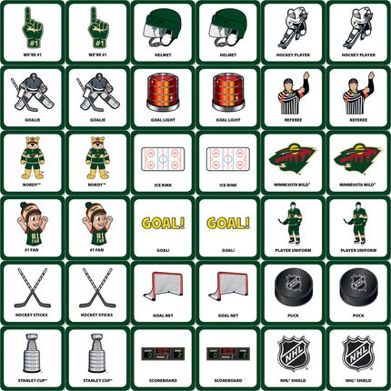 Minnesota Wild NHL Matching Game