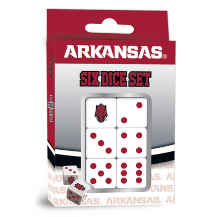 Arkansas Razorbacks Dice Set