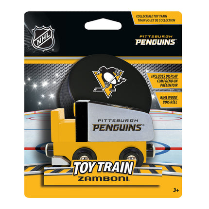 Pittsburgh Penguins NHL Wood Train Zamboni