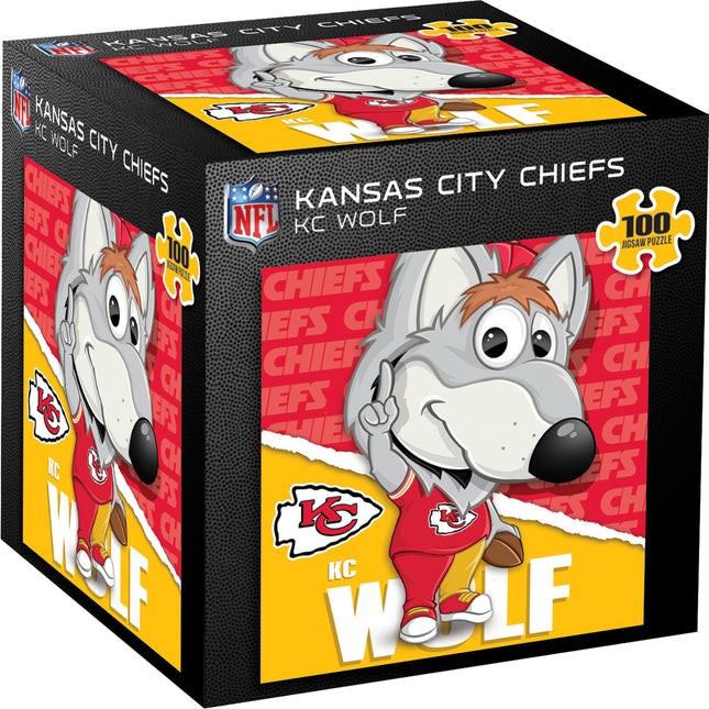 KC Wolf - Kansas City Chiefs Mascot 100 Piece Jigsaw Puzzle