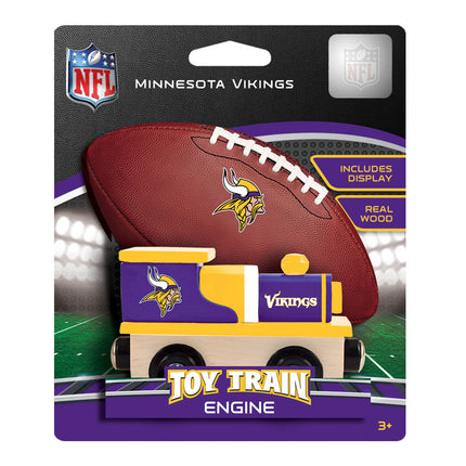 Minnesota Vikings NFL Wood Train Engine