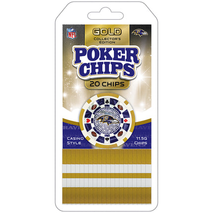 Baltimore Ravens 20 Piece Poker Chips