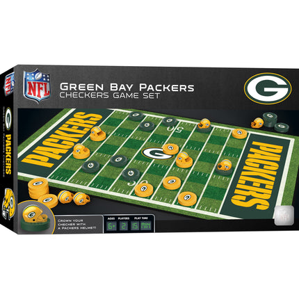 Green Bay Packers Checkers Board Game