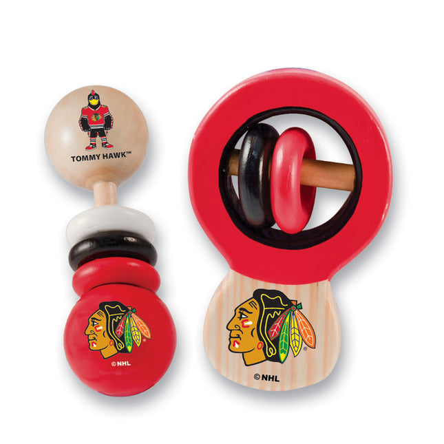 Chicago Blackhawks - Baby Rattles 2-Pack