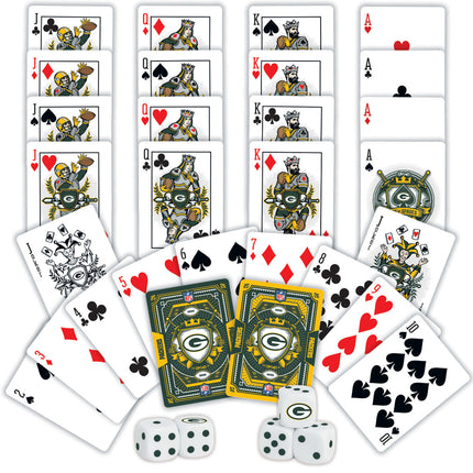 Green Bay Packers NFL 2-pack Playing Cards & Dice Set