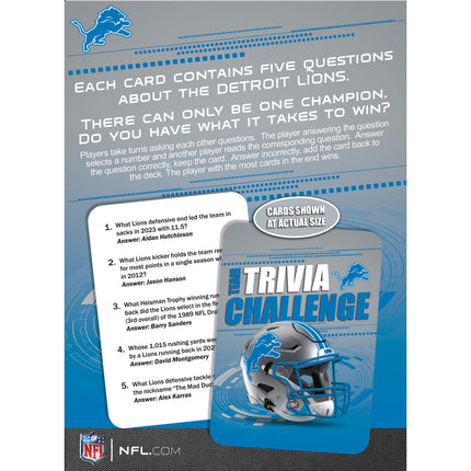 Detroit Lions Trivia Challenge