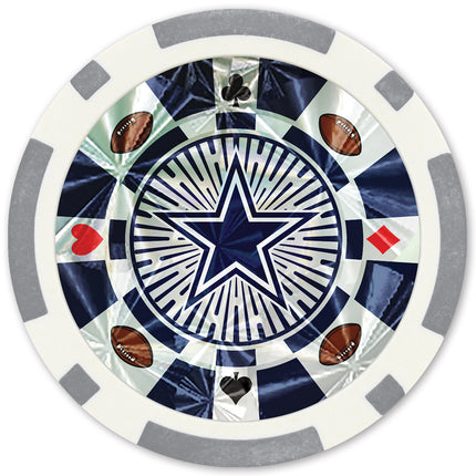 Dallas Cowboys NFL Poker Chips 20pc